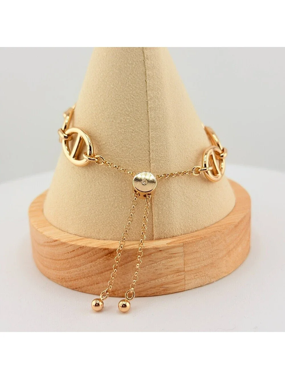 Bomb Party Individual Stacks Bolo Style Pulley Bracelet - Yellow Gold